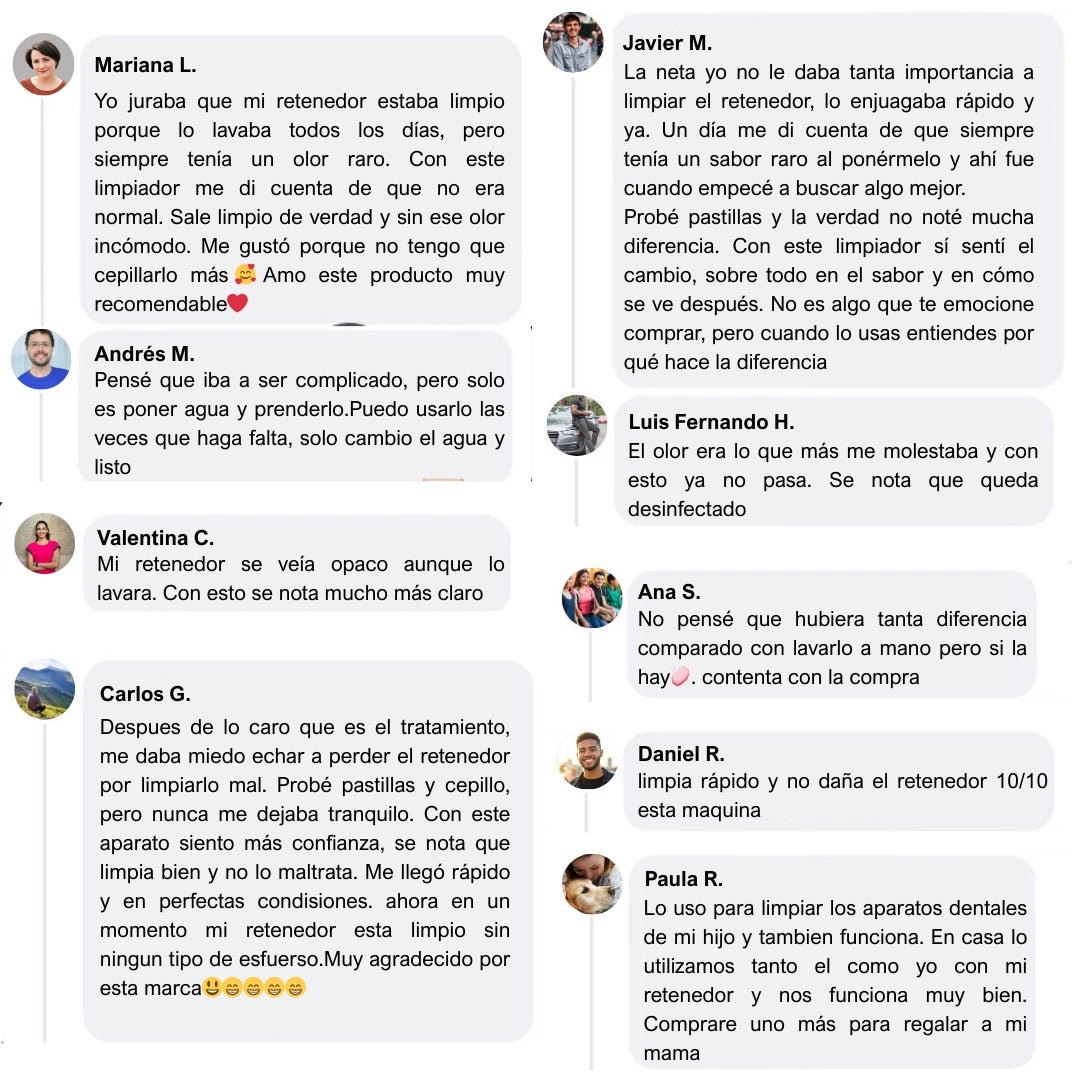 Novasmile™ Limpiador Ultrasónico Retenedores